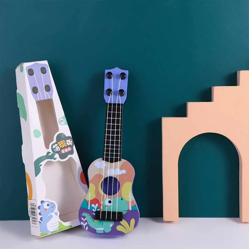 Ukulele Animale Ukulele Chitarra Giocattolo Manopola della corda regolabile 4 corde Simulazione Ukulele Giocattolo Giocabile Classica Piccola chitarra Giocattolo