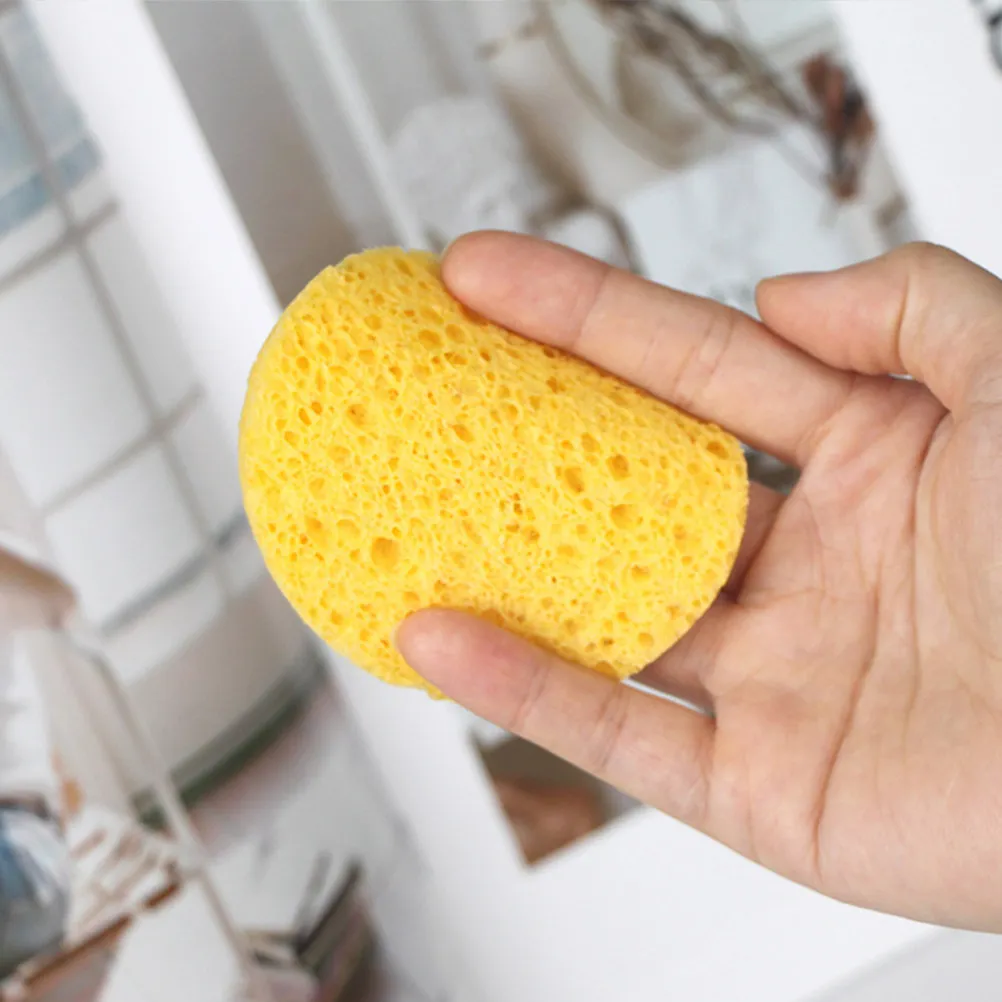25Pcs Facial Cleansing Sponges Natural Cellulose Round Face Pads for Daily Exfoliating Makeup Removing Deep Pores view 6