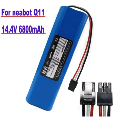 

100% Original 14.4V 6800mAh Rechargeable Li-ion Battery for neabot Robotic vacuum cleaner Q11