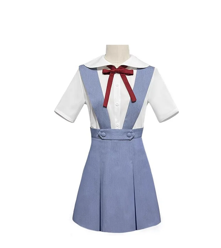 Asuka langlearyu tokyo ayanamiコスプレ衣装学校の制服ドレスハロウィーンカーニバルパーティー偽装女の子のためのロールプレイ