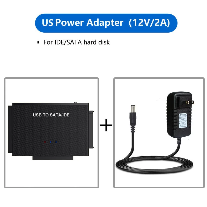 USB 3.1 ไปยัง SATA/IDE อะแดปเตอร์ IDE ฮาร์ดไดรฟ์อะแดปเตอร์สำหรับยูนิเวอร์แซล 2.5"/3.5"นิ้ว IDE และ SATA ภายนอก HDD/SSD
