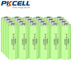 PKCELL 24-Count 1.2v AA Ni-MH Rechargeable Battery Double A 600mAh 1.2V Pre-Charged Ni-MH Batteries for Solar Lights