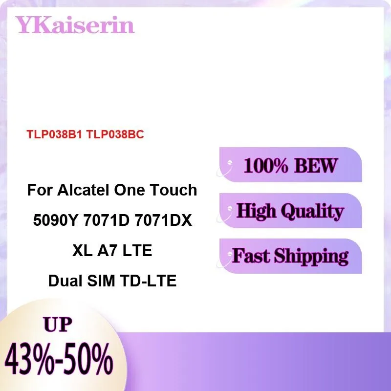 

Аккумулятор мобильного телефона TLP038B1 TLP038BC 4000 мАч для Alcatel One Touch 5090Y 7071D 7071DX XL A7 Lte Dual Sim TD-Lte