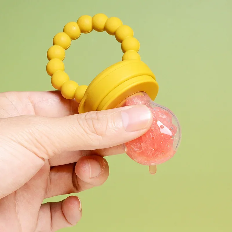 Soft Silicone Baby Food Feeder Fruit Pacifier Feeder for Baby Teething Relief and Baby First Stage Feeding