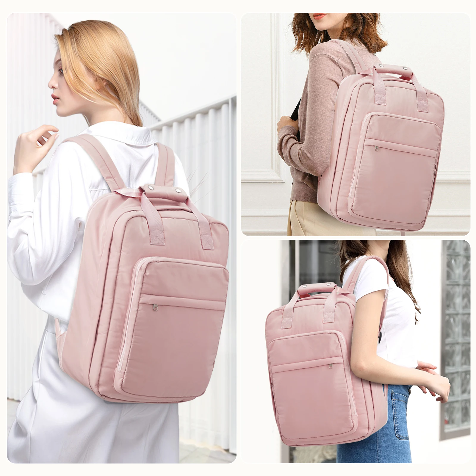 حقيبة ظهر على شكل طائرة حقيبة كابينة أنيقة للنساء حقيبة ظهر للكمبيوتر المحمول 15.6 حقيبة ظهر للكلية حقيبة ظهر جافة ورطبة لفصل عطلة نهاية الأسبوع