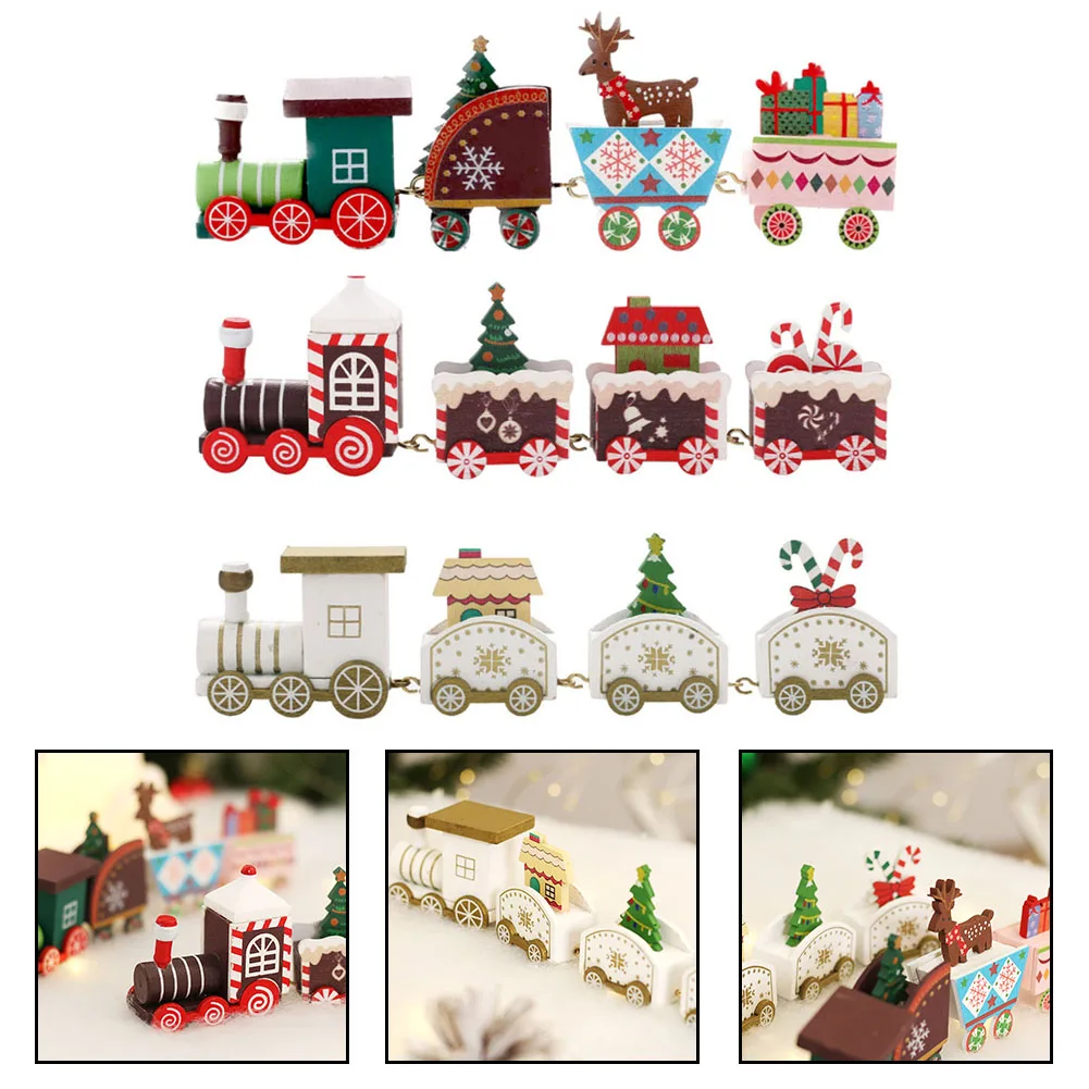 Christmas Celebration 19.5*2.8*4.8cm Christmas Train Charming Holiday Train Ornament Holiday Display Holiday Decorations