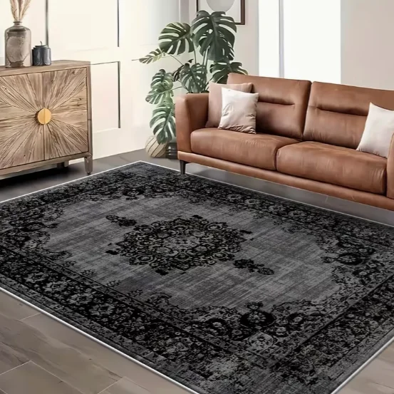 

Современный моющийся ковер с цветочным узором для балкона, яркий цветной ковер с рисунком, декор для дома