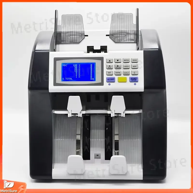 Smart Money Counter for Mixed Denomination Bills Banknote Sorter Currency Detector with Automatic Counting and