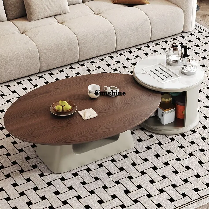 

Multifunctional tea table, household living room small apartment style antique style, minimalist coffee table