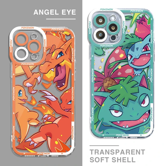 Charizard Pokemon Pikachu TPU Case For Apple iPhone 11 13 15Pro Max 14 Plus  12 Mini 7 8 X XS XR 6 SE Clear Silicone Phone Cover - AliExpress 509