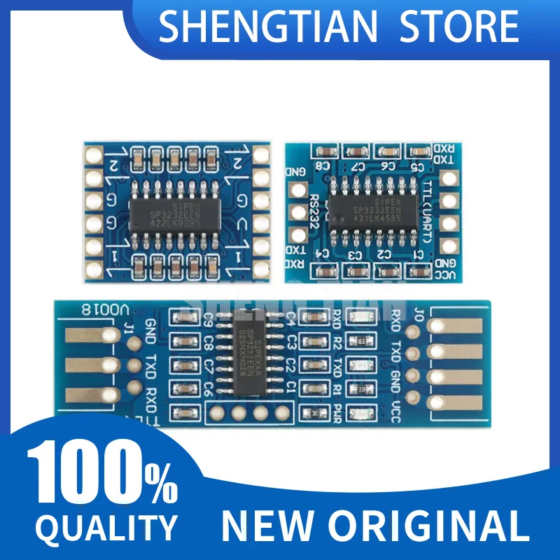 3V-5.5V RS232 to TTL Converter Module (SP3232):for Arduino-Compatible Serial Port Adapter