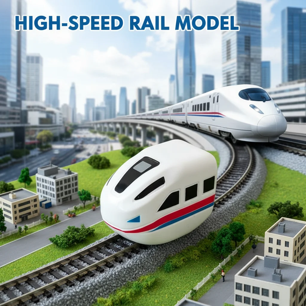 مجموعة قطار مغناطيسي قابلة لإعادة الشحن للأطفال - ملحقات ألعاب مكعبات بناء تعليمية بمحرك كهربائي من KlickRail