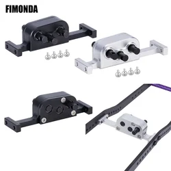 Aluminum Transfer Case Gearbox for 1/10 RC Crawler Cheater Rigs LCG Chassis–30% Speed Reduction DIY Reversible Rotation Feature