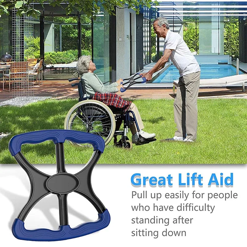 Assisted Lift Standing Grip Tool No-Slip Lift Assist Standing Aid with Handles Stand Auxiliary Tool Elderly Handicapped Patient