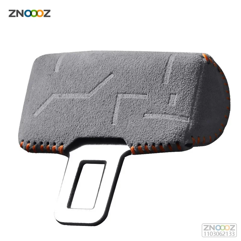 For Tesla Model 3 Highland Front Row Seat Belt Crash Buckle Cover  Suede Seat Belt Buckle Cover Car Accessories