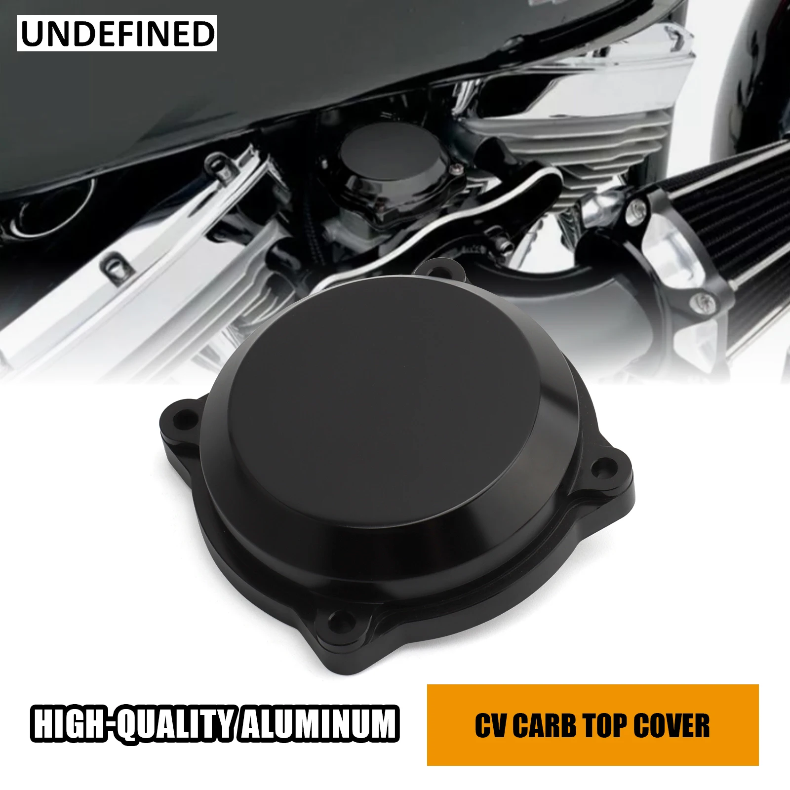 Motorcycle Aluminum CV Carb Top Cover For Harley Touring Softail Dyna FXR Sportster With CV40 Carburetor 1988-2006 Black Chrome