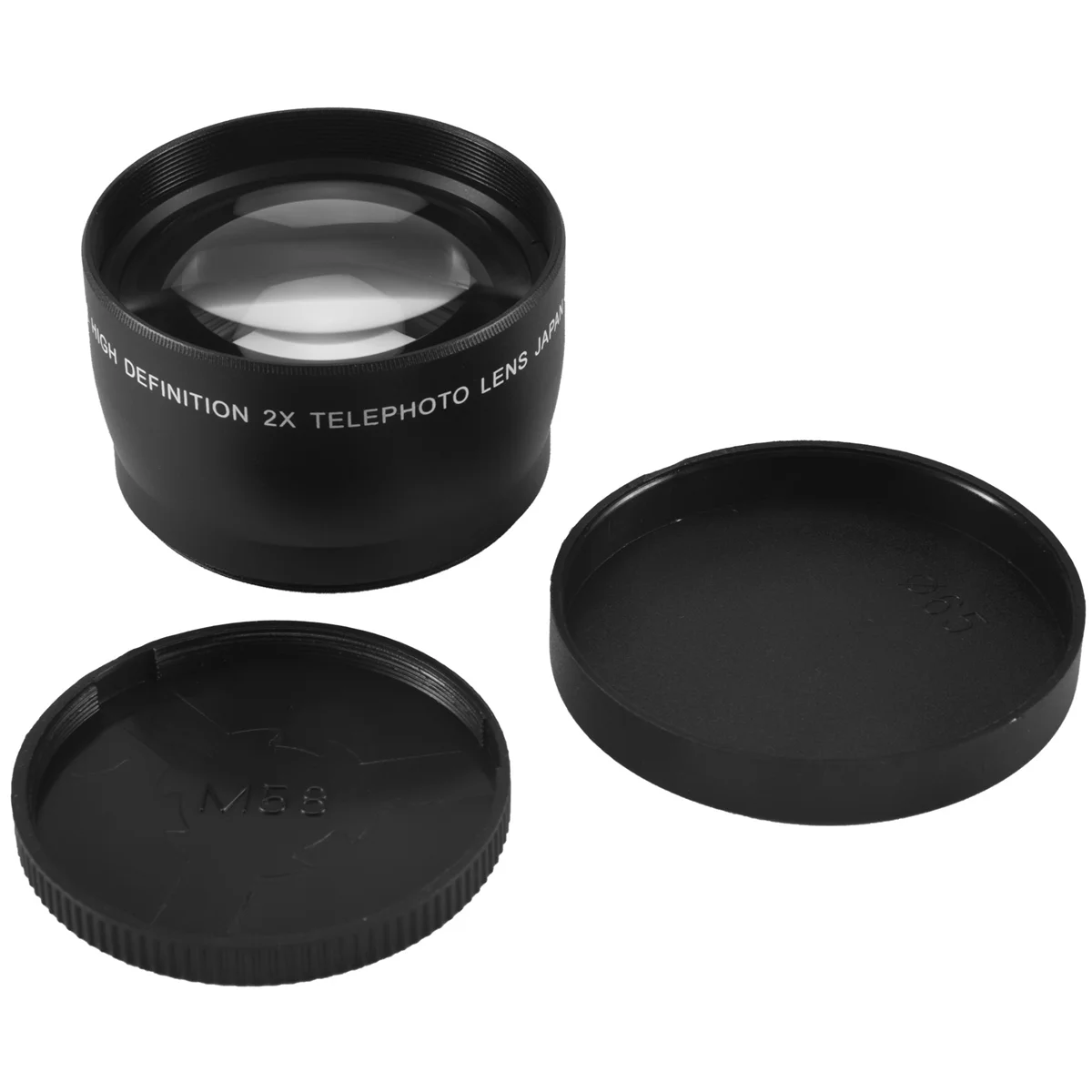 A26P 58mm 2X Telephoto Lens Tele Converter لكاميرات Canon Nikon Sony Pentax 18-55mm