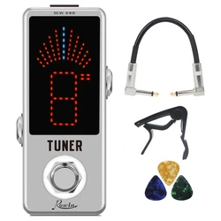 ROWIN LT-910 Gutiar Tuner LED Tuner Effector High Precision Chromatic Tuner Pedal LED Display Guitar Accessories