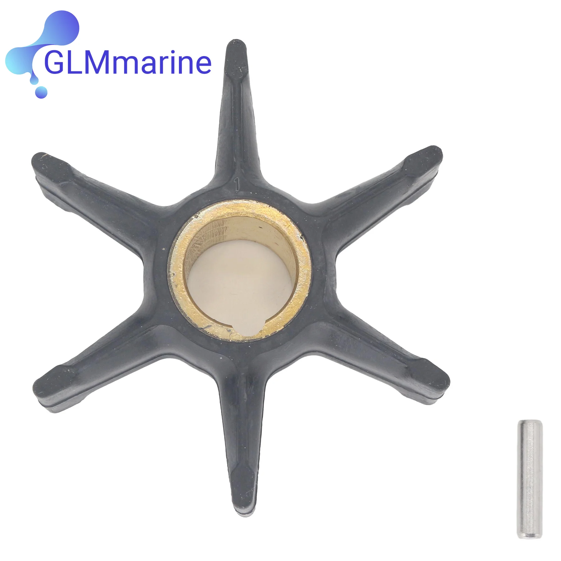 389589 Water Pump Impeller w/ Key Fits for OMC Johnson Evinrude 40 45 50 55 60 HP Outboard Motors 777129 18-3055 500345 - view 2