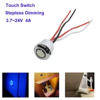 12V  Touch Sensor Switch Dimmer Stepless Dimming Switch LED Strip Brightness Controller for  Mounting Hole Customized