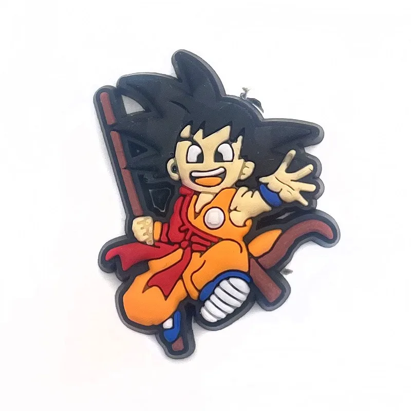 Dragon Ball Son Goku zapatos dijes PVC accesorios de zapatos Anime DIY hebilla de zapato para zuecos decoración de sandalias niño niña regalos de navidad