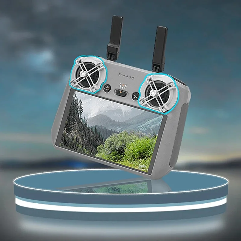  Per DJI Air 3 /Mini 4 Pro RC/RC2 1 Coppia Drone Telecomando Thumb Rocker Ammortizzatore Joystick Staffa Fissa di Montaggio