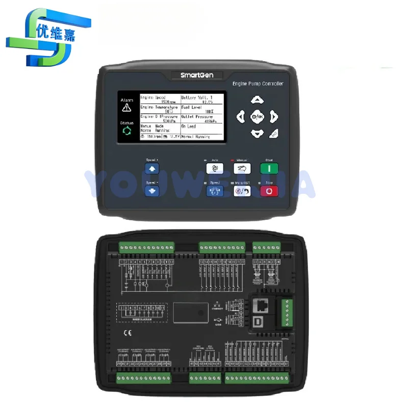 وحدة التحكم في مضخة المحرك SmartGen APC715N ECU، وحدة التحكم في بدء وإيقاف ECU، وحدة التحكم في سرعة GOV مع منافذ USB و RS485