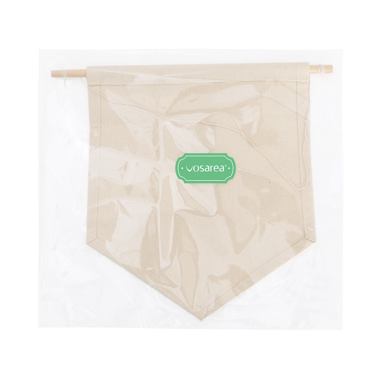 Banner Nordic Style Pendants Office Decoration Hanging Bamboo Lapel Pins Display Canvas