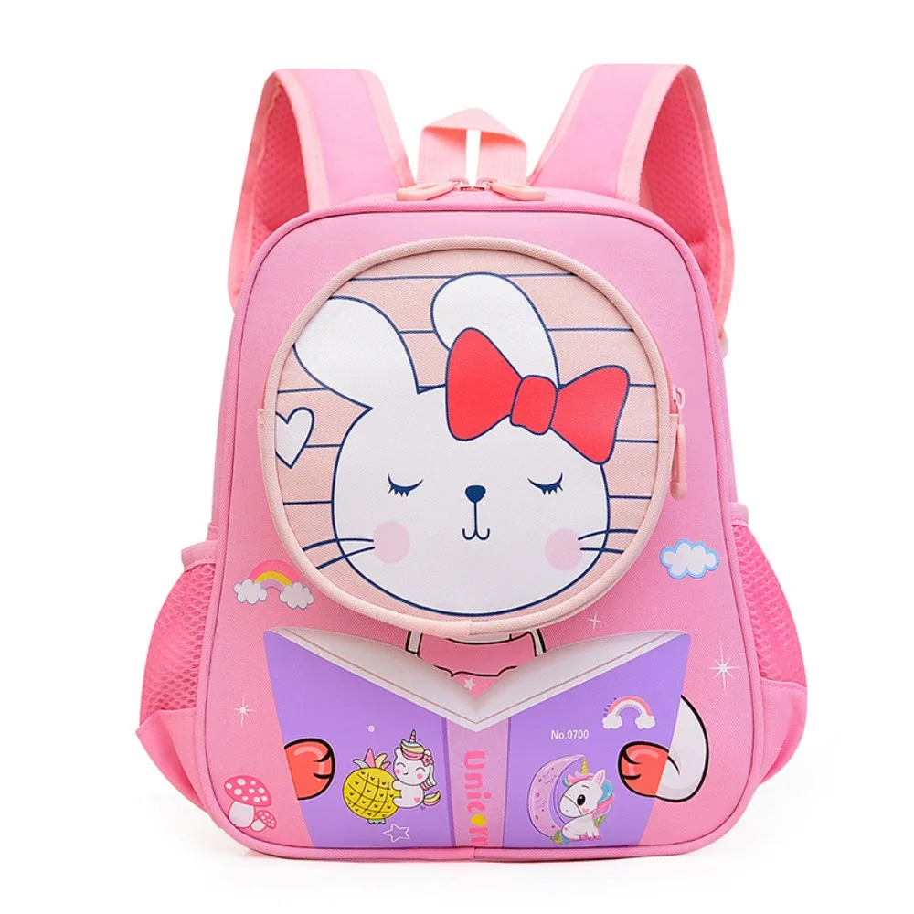 Mochila dos desenhos animados para crianças, alta capacidade, luz, impermeável, escola primária, meninos e meninas, jardim de infância, bonito, novo