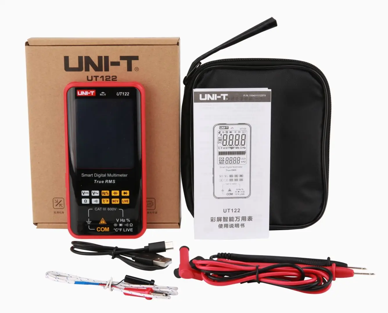 UNI-T Smart Digital Multimeter UT121A UT121B UT122 AC DC Voltage Tester Multimeter True RMS Digital Capacimeter Frequency Meter