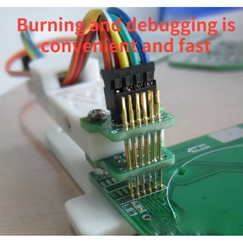 Burning program Fixture debugging download Pogo pin spacing 1.27mm-6P 6 feet 50mil