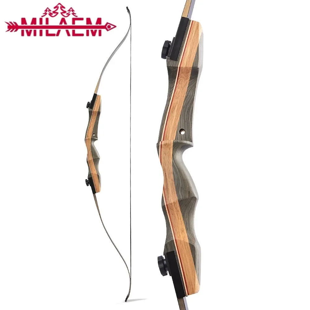 

62'' Archery Recurve Bow 30-50lbs Hunter Split Takedown American Hunting Bow for Right Hand Outdoor Sports Shooting Accessorie