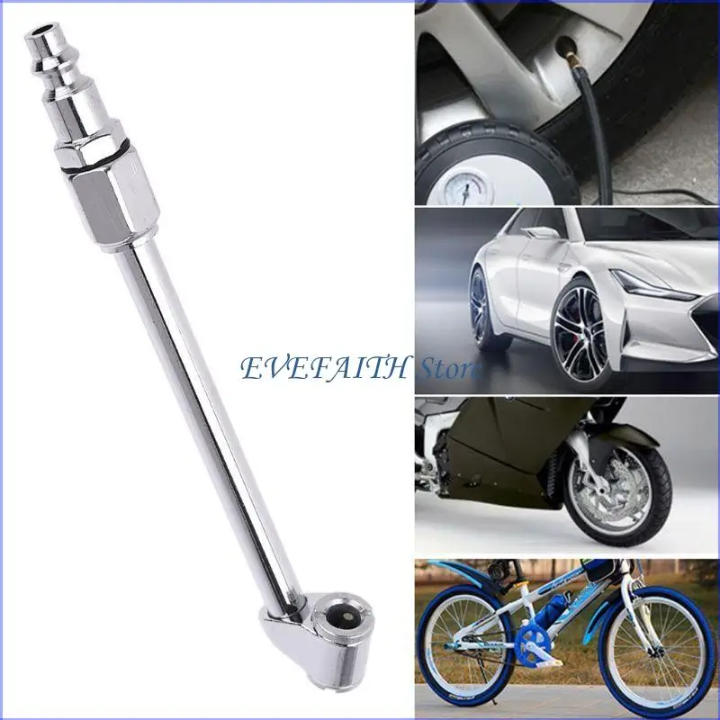 124bエアチャック1/4インチデュアルトラック用タイヤチャックのヘッドロックRVインフレータコンポー