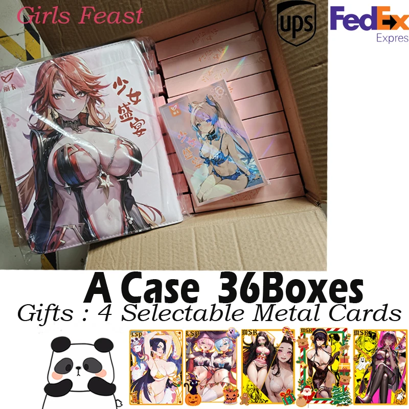 New Goddess Card Girl Feast Hobby Collectible Card Bikini Summer Suit Doujin Anime Booster Box Toy Gifts