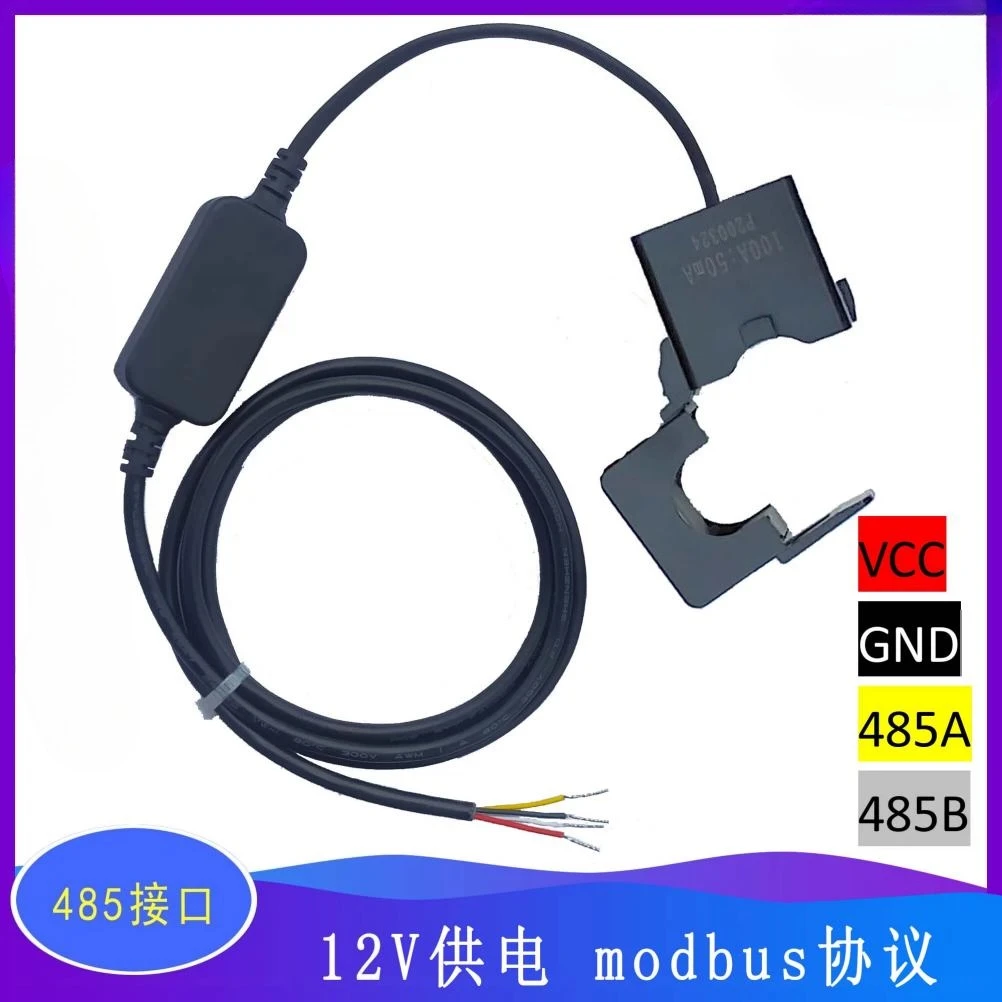 

AC and DC Current Transmitter Module 0-100A RS485 Communication Open Current Acquisition and Detection Transformer
