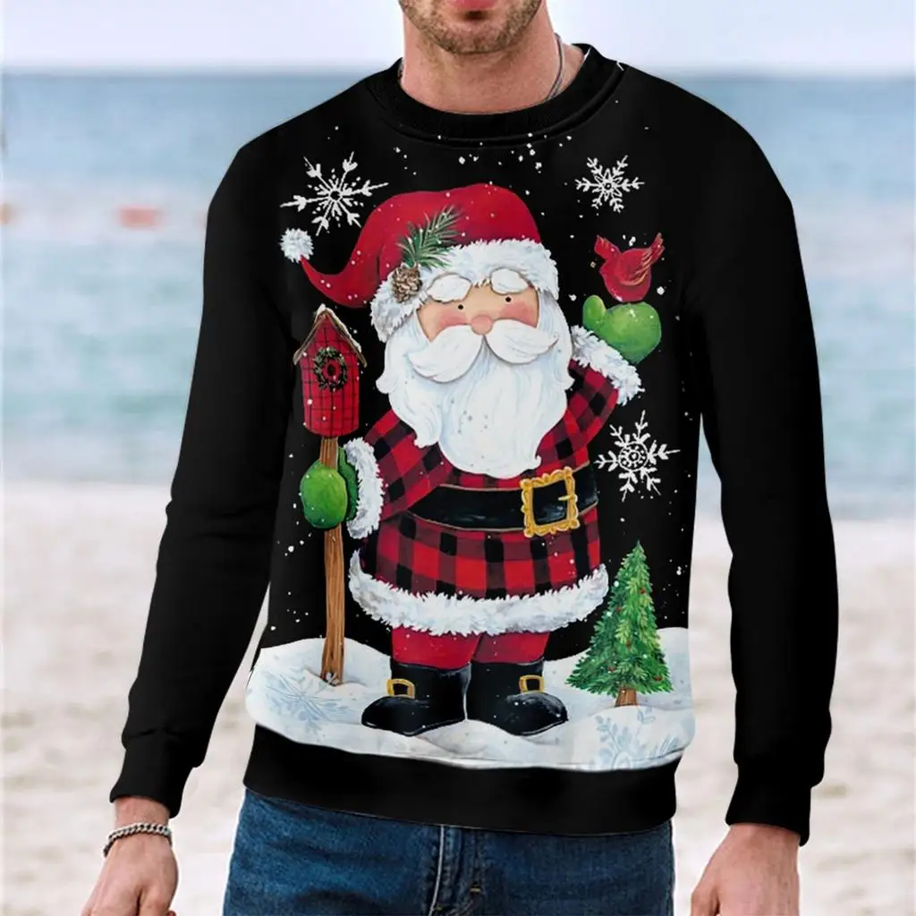 2025 يسوع عيد الميلاد نمط الرجال بلوزات ثلاثية الأبعاد طباعة الخريف بلوزات Y2K الأطفال هوديس الرجال والنساء بلوزات