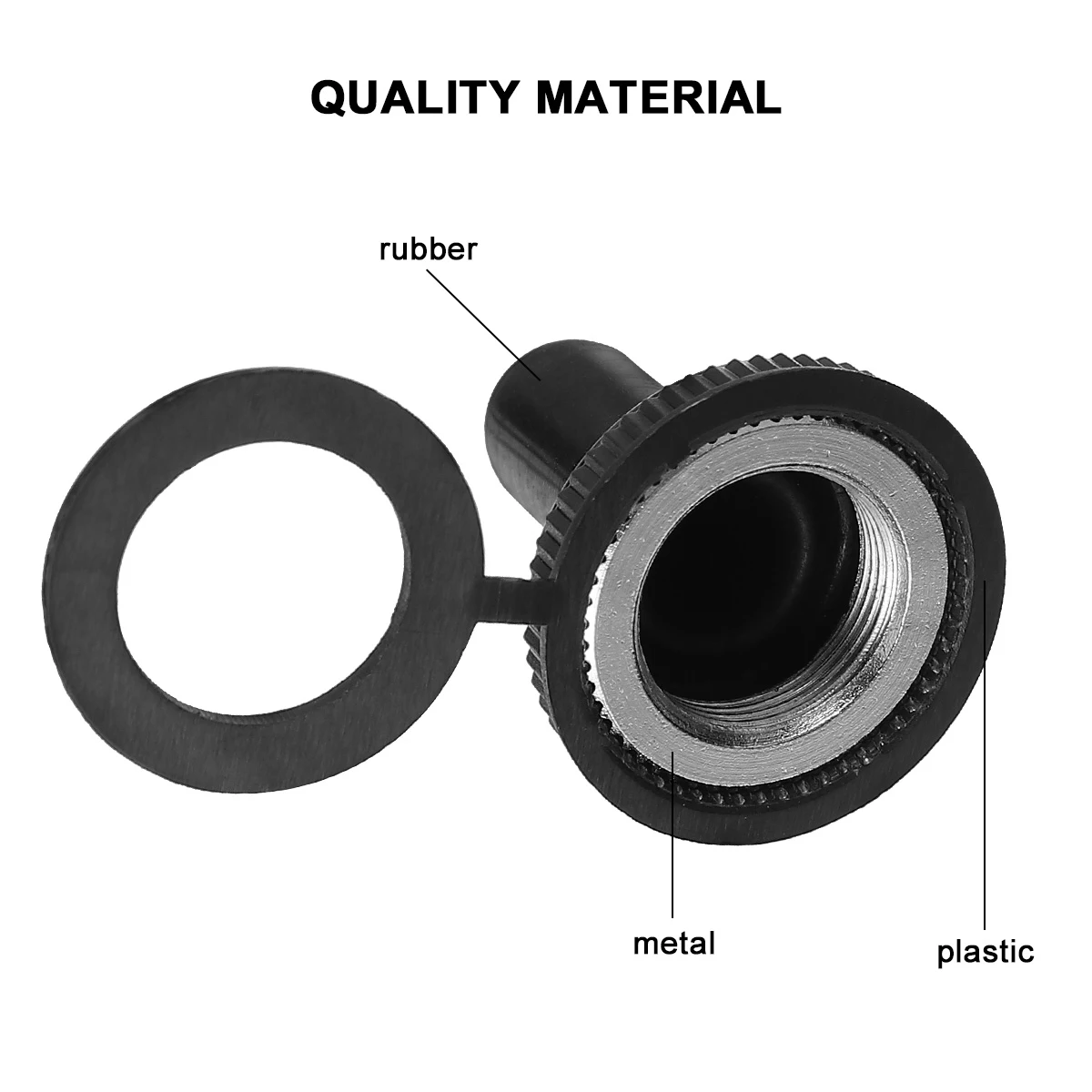 

20pcs Waterproof Dust Cap For Toggle Switches Protective Cover Moisture Resistant Easy Install Durable Black Toggle Boots