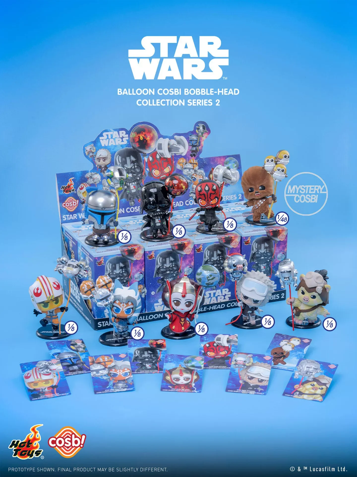 Original Star Wars Balloon Cosbi Bobble-Head Collection Series 2.0 