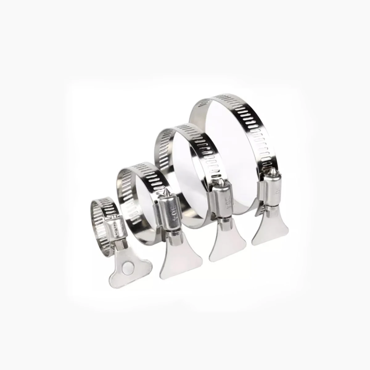 304 Stainless Steelcard Hoop,Handle Clamp Fixing Movable Pipe Clamp