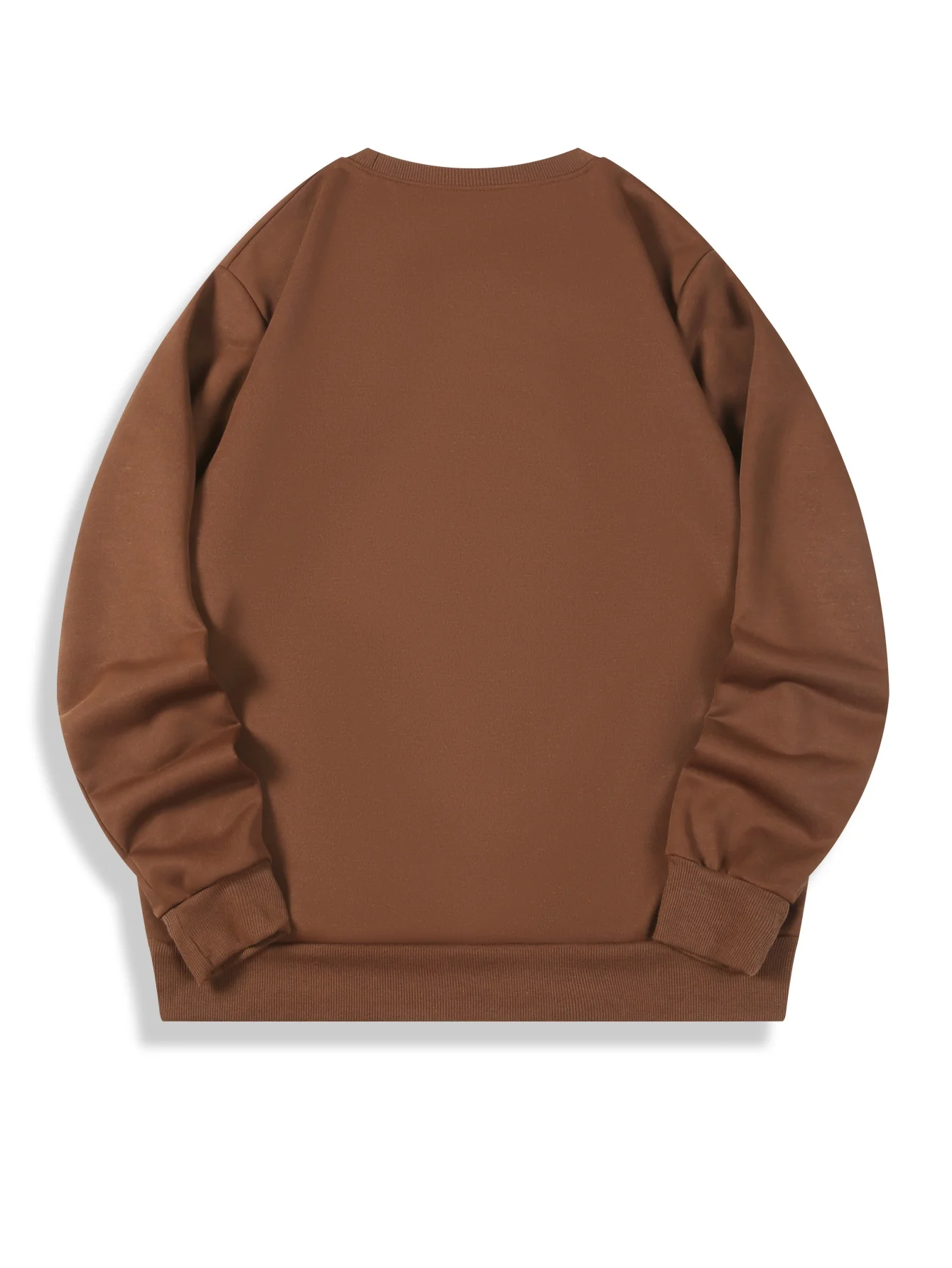 سويت شيرت كاجوال برقبة دائرية للرجال مع طباعة جريئة "WU TANS" - بلوفر ناعم بأكمام طويلة للخريف والشتاء، فضفاض