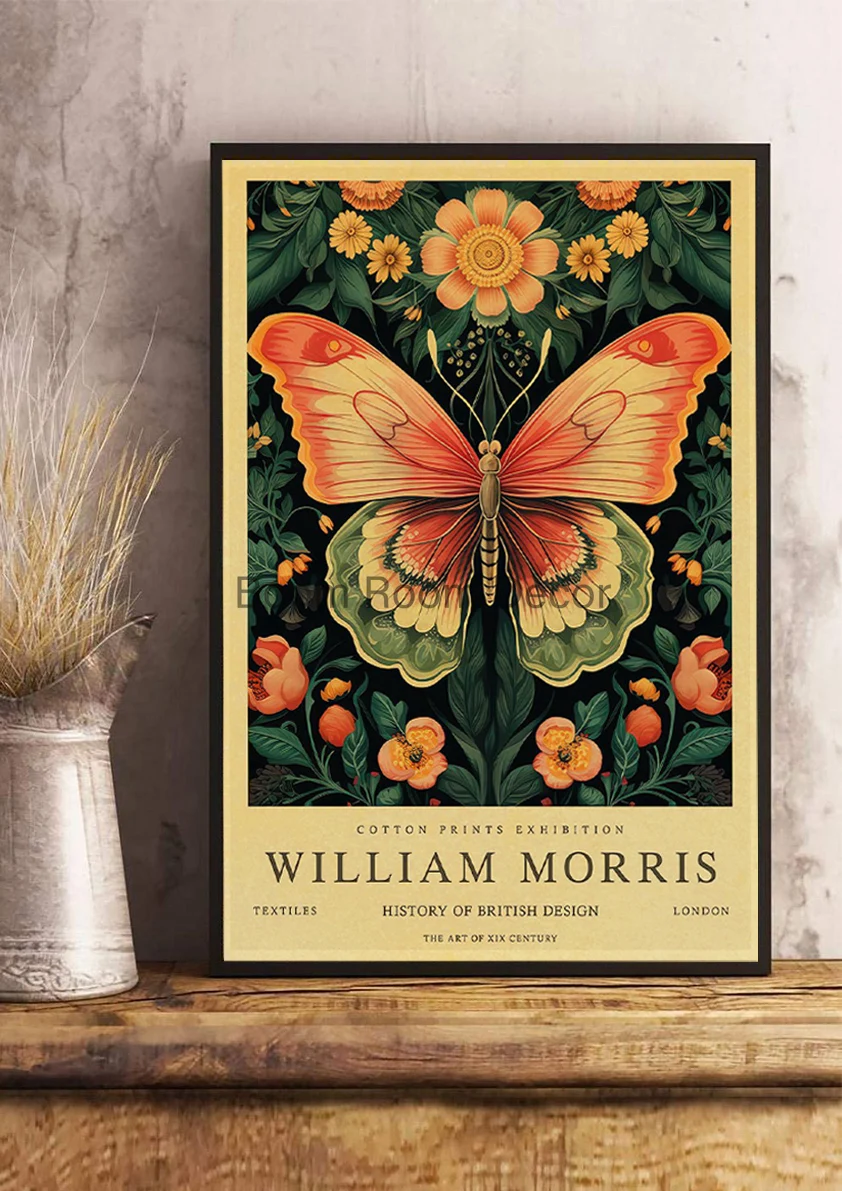 Vintage William Morris Posters Nostalgia Kraft Paper Print Coffee Home Decoration Chambre Bedroom Aesthetic Canvas Painting