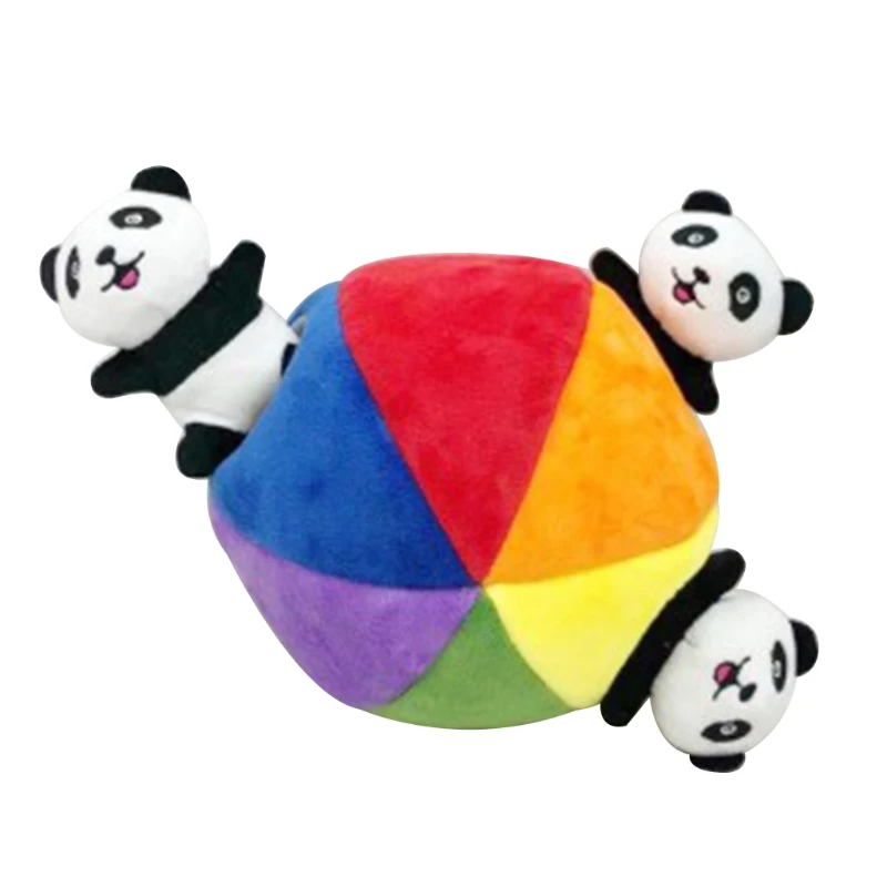 4 Pcs Creative Creaking Plush Pet Toy Fun Hide Seek Dog Toy Stuffed Animal Tree Hole Toy Pet Safe Non-toxic Burrow Toy