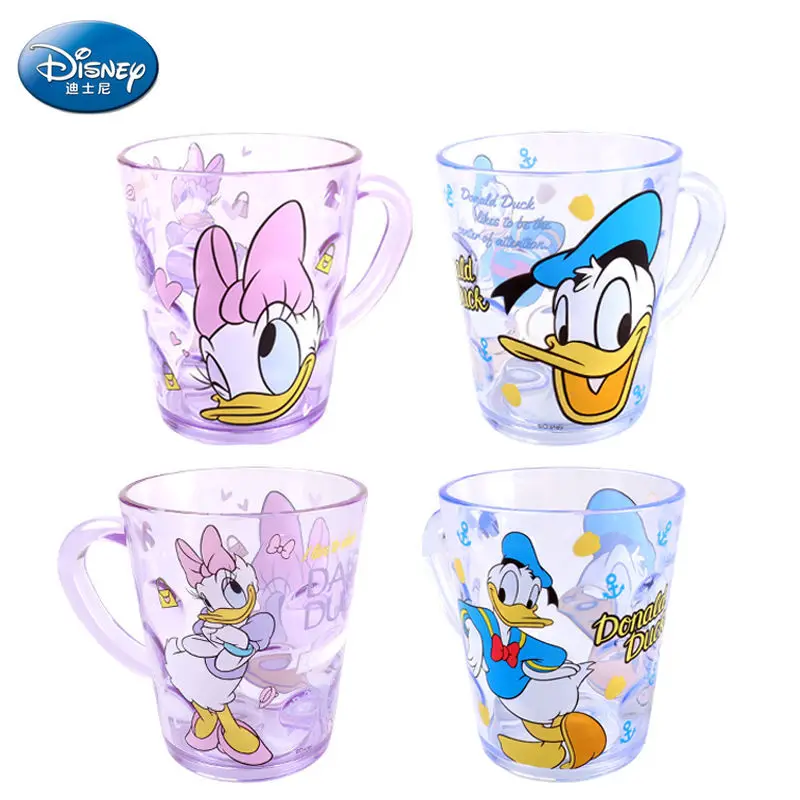 Disney Children's Crystal Cup Cartoon Cute Stitch Frozen Baby Plastic Water Cup Toothbrushing Cup