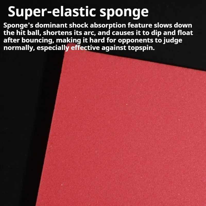 Sunfelx Ping Pong المطاط لاصق مكافحة قوس لاصق رقيقة جدا الإسفنج المهنية تنس الطاولة المطاط البثور في ورقة