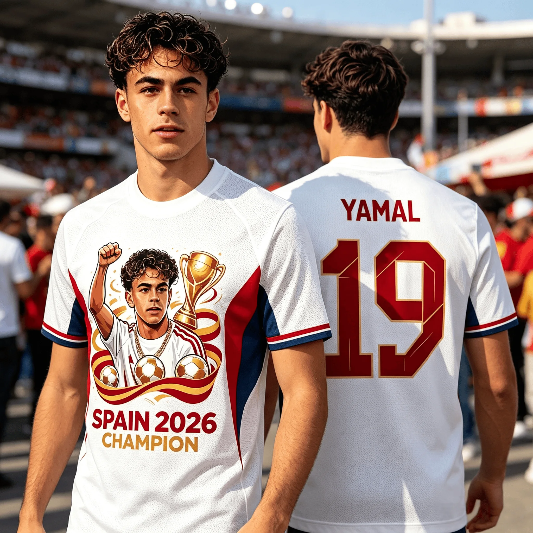 Hot Sale 2026 Spain Victory Family Matching Set, Sweat Wicking Sportswear for daily wear & football themed parties