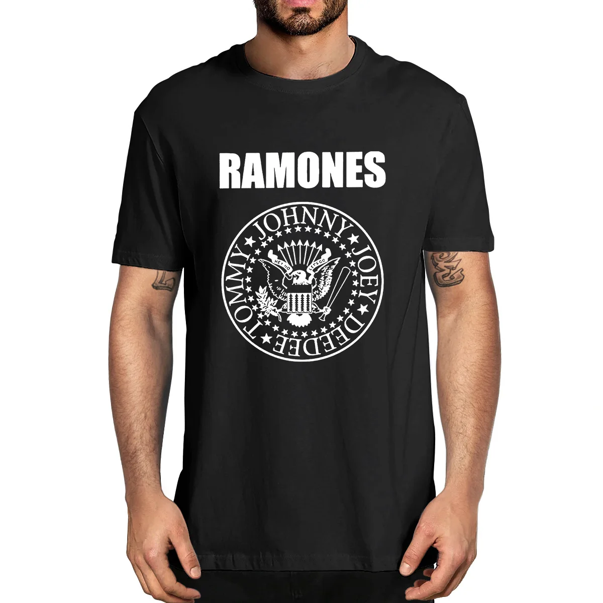 100% Cotton Ramone Seal Graphic Punk Rock FGHFG Forest Hills 1st Album Unisex Men Novelty T-Shirt Women Casual Streetwear EU Tee