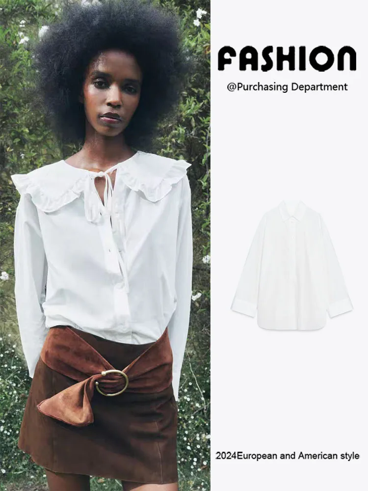 

Новая осенняя женская одежда Long Sve irt, удобная повседневная шелковая универсальная женская одежда Sli сезона 2025 Faion