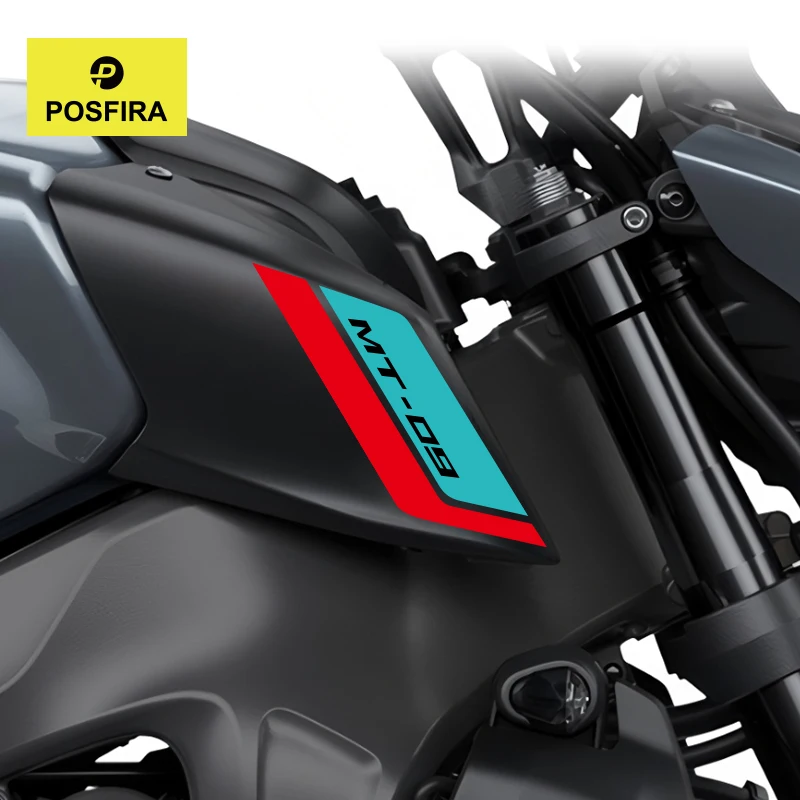 

POSFIRA наклейки на панель воздухозаборника мотоцикла, виниловые наклейки для Yamaha MT09 MT 09 MT-09 2021 2022 2023, аксессуары для мотоциклов