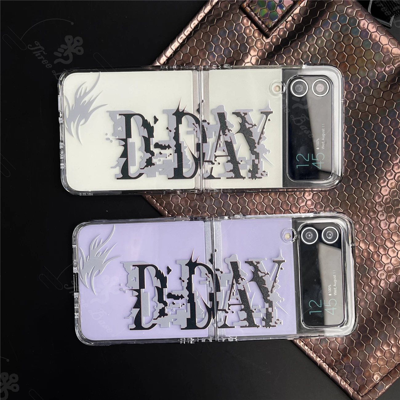 

Threebase Phone case Same as Suga D-DAY For Samsung Galaxy Zflip 3 Galaxy Zflip 4 Anti Shock Drop Proof Cover