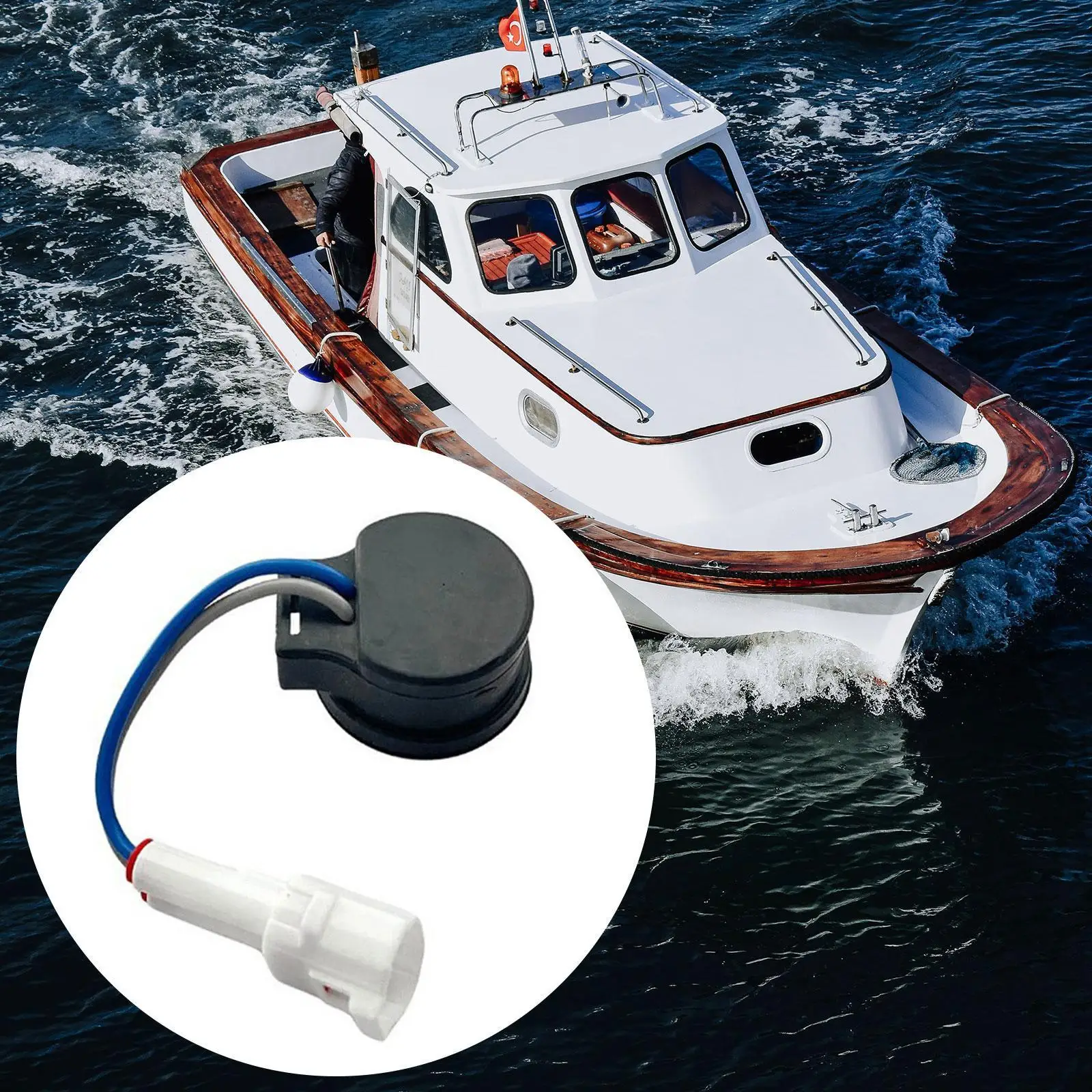

Boat Engine Alarm for Outboard Motor, Warning Buzzer Beeper Sounder Marine for